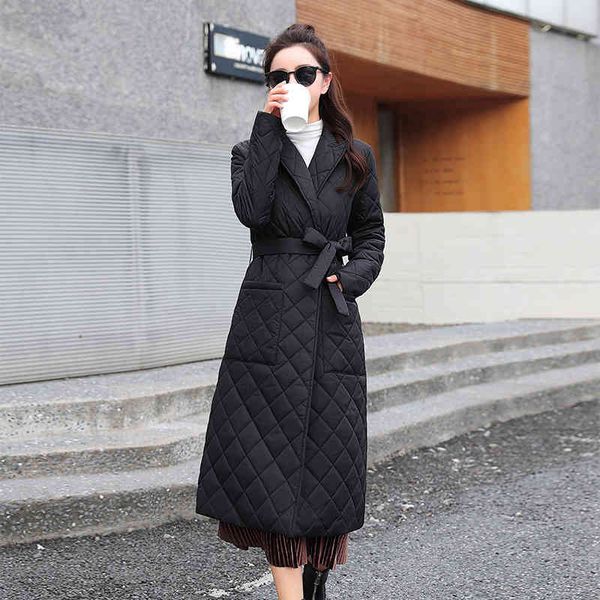 women's down & parkas long winter jacket and coat for women cotton padded casual pocket sash parkas high street tailored collar stylish, Black
women's down & parkas long winter jacket and coat for women cotton padded casual pocket sash parkas high street tailored collar stylish, Black