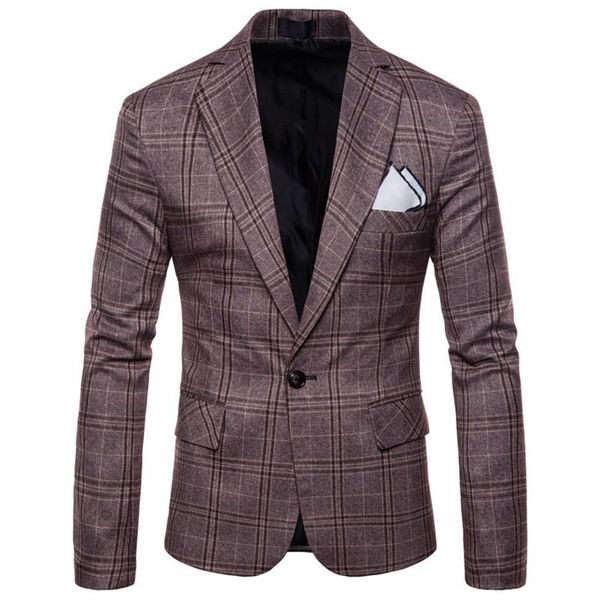 men's suits & blazers nice casual boutique business plaid suit jacket / male slim fit party dress blazer coat, White;black
men's suits & blazers nice casual boutique business plaid suit jacket / male slim fit party dress blazer coat, White;black