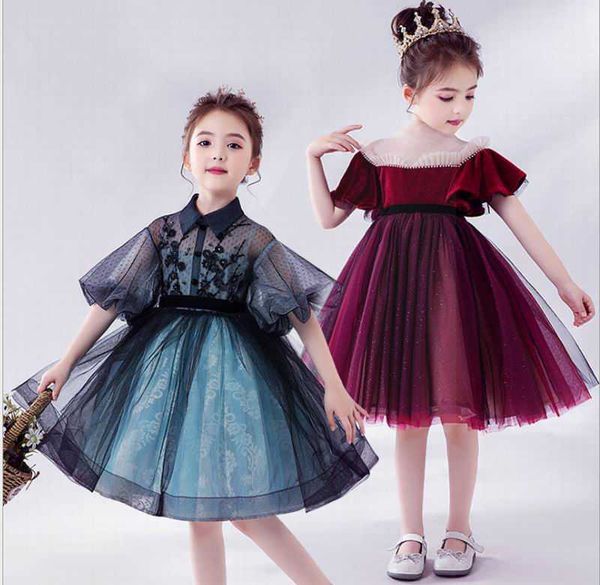 velvet girl party dress kids princess shirt es for girls puff sleeve perform ballroom clothes 1-12t e2073 210610, Red;yellow
velvet girl party dress kids princess shirt es for girls puff sleeve perform ballroom clothes 1-12t e2073 210610, Red;yellow