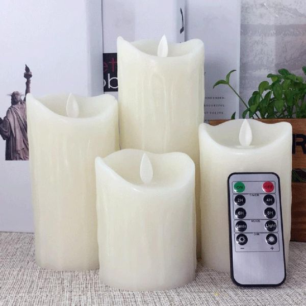 tear drips pillar led wax candle with 10 key timer remote, dancing flame light for party event decoration/led night candles
tear drips pillar led wax candle with 10 key timer remote, dancing flame light for party event decoration/led night candles