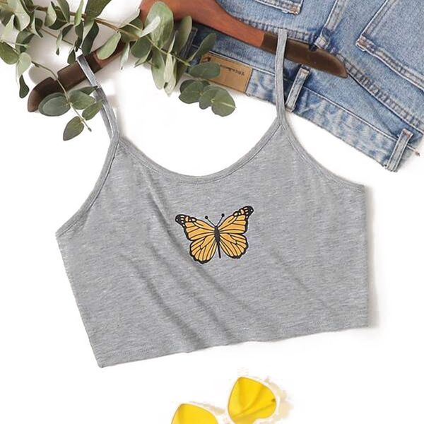 womens tank women butterfly print polyester animal vest summer fashion sleeveless crop, White
womens tank women butterfly print polyester animal vest summer fashion sleeveless crop, White