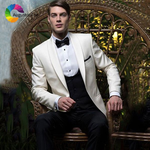 men's suits & blazers ivory wedding for men shawl lapel tailored groomsmen suit slim fit groom tuxedo casual man 3piece jacket pan, White;black
men's suits & blazers ivory wedding for men shawl lapel tailored groomsmen suit slim fit groom tuxedo casual man 3piece jacket pan, White;black