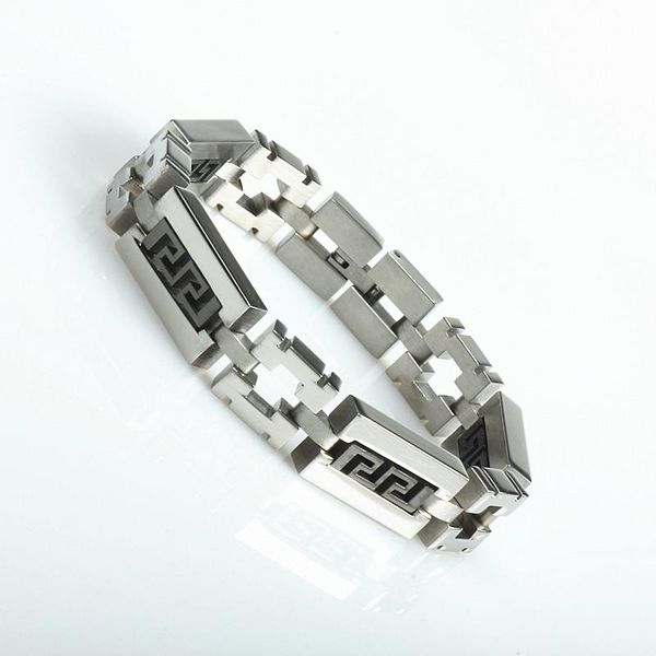 link, chain fashion stainless steel men bracelet link cuff wristband silver charm bracelets jewelry gifts for, Black
link, chain fashion stainless steel men bracelet link cuff wristband silver charm bracelets jewelry gifts for, Black