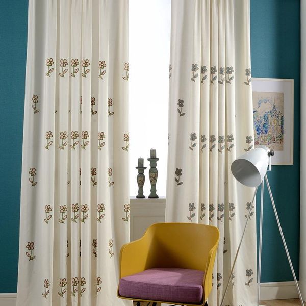 curtain & drapes modern pastoral curtains for living dining room bedroom simple small fresh flowers artificial cotton embroidered fabric
curtain & drapes modern pastoral curtains for living dining room bedroom simple small fresh flowers artificial cotton embroidered fabric