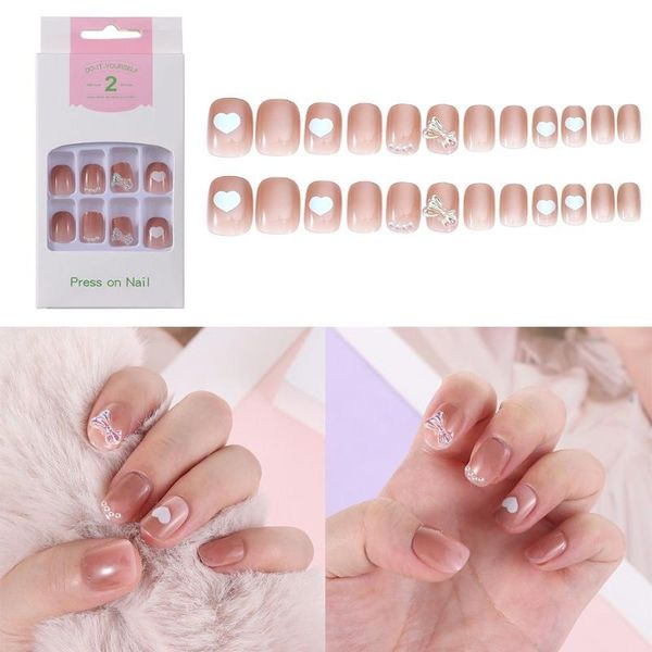 false nails fashion bow short paragraph full cover love heart artificial fake nail, Red;gold
false nails fashion bow short paragraph full cover love heart artificial fake nail, Red;gold