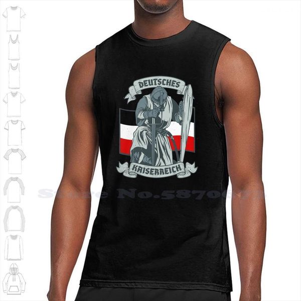 german empire flag knight sword summer funny tank sleeveless vest for men imperial, White;black
german empire flag knight sword summer funny tank sleeveless vest for men imperial, White;black