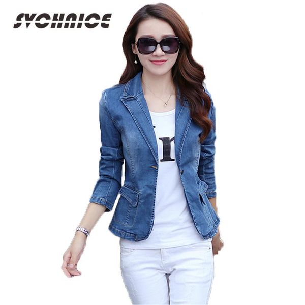 women's jackets 2021 office lady denim outwear spring jeans coat slim women fashion female plus size s-3xl, Black;brown
women's jackets 2021 office lady denim outwear spring jeans coat slim women fashion female plus size s-3xl, Black;brown
