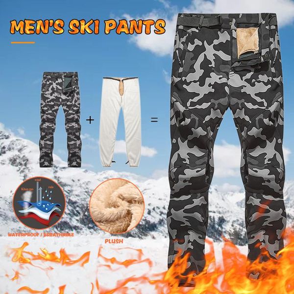 men's pants men thermal outdoor assault autumn and winter fleece thick soft shell ski super cold warm, Black
men's pants men thermal outdoor assault autumn and winter fleece thick soft shell ski super cold warm, Black