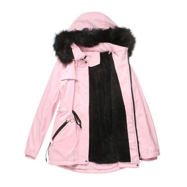 women's jackets 2021 cotton parka thicken warm winter jacket coat women casual clothes fur lining hooded mujer coats, Black;brown
women's jackets 2021 cotton parka thicken warm winter jacket coat women casual clothes fur lining hooded mujer coats, Black;brown