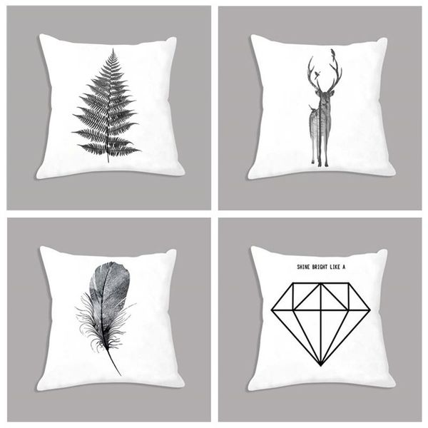cushion/decorative pillow nordic cushion deer feather printed minimalist white decorative for sofa room decoration plush throw 45x45cm
cushion/decorative pillow nordic cushion deer feather printed minimalist white decorative for sofa room decoration plush throw 45x45cm