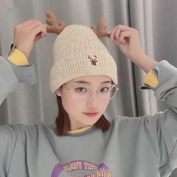 beanie/skull caps women's winter fawn warm knitted hat plush thick wind cold animal cap female all-match beanie ladies skullies skullca, Blue;gray
beanie/skull caps women's winter fawn warm knitted hat plush thick wind cold animal cap female all-match beanie ladies skullies skullca, Blue;gray