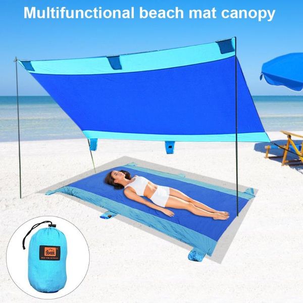 in 1 portable beach blanket & awning tent waterproof quick drying sandmat for camping picnic hiking outdoor pads
in 1 portable beach blanket & awning tent waterproof quick drying sandmat for camping picnic hiking outdoor pads