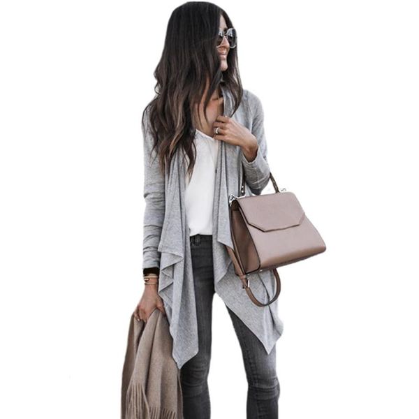 women's sweaters long sleeve cardigan waterfall irregular ladies jacket lapel blazer casual duster, White;black
women's sweaters long sleeve cardigan waterfall irregular ladies jacket lapel blazer casual duster, White;black