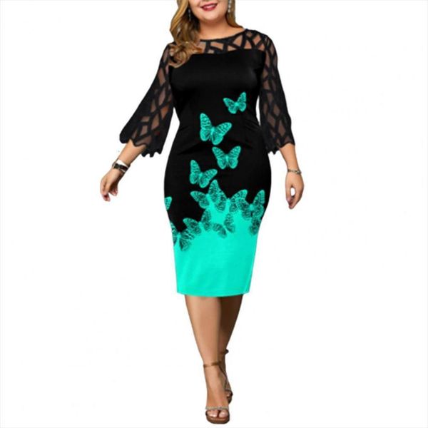 plus size knee length fashion womens dresses vintage elegant o neck 3 4 sleeve floral print mesh patchwork bodycon party, Black;gray
plus size knee length fashion womens dresses vintage elegant o neck 3 4 sleeve floral print mesh patchwork bodycon party, Black;gray
