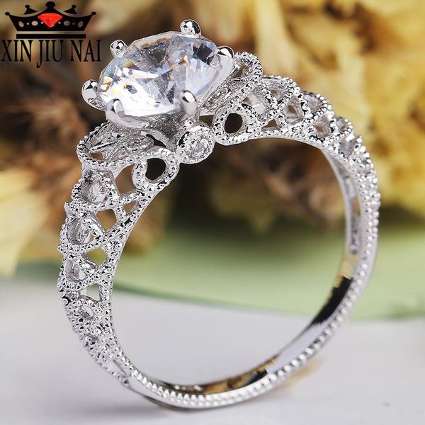 cluster rings white silver round crystal hollow ring inlay cubic zirconia engagement for women party jewelry gift anillos mujer, Golden;silver
cluster rings white silver round crystal hollow ring inlay cubic zirconia engagement for women party jewelry gift anillos mujer, Golden;silver