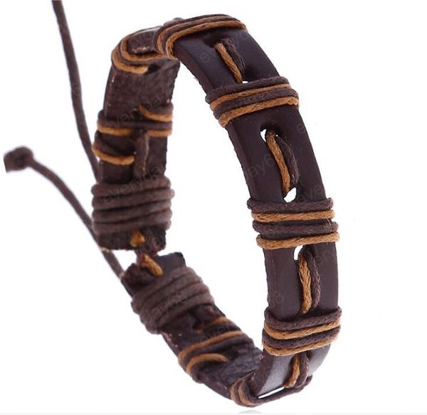 men women bracelet 11mm 100% genuine leather bracelet nightclub hip hop hand woven cowhide wax thread bracelet, Golden;silver
men women bracelet 11mm 100% genuine leather bracelet nightclub hip hop hand woven cowhide wax thread bracelet, Golden;silver