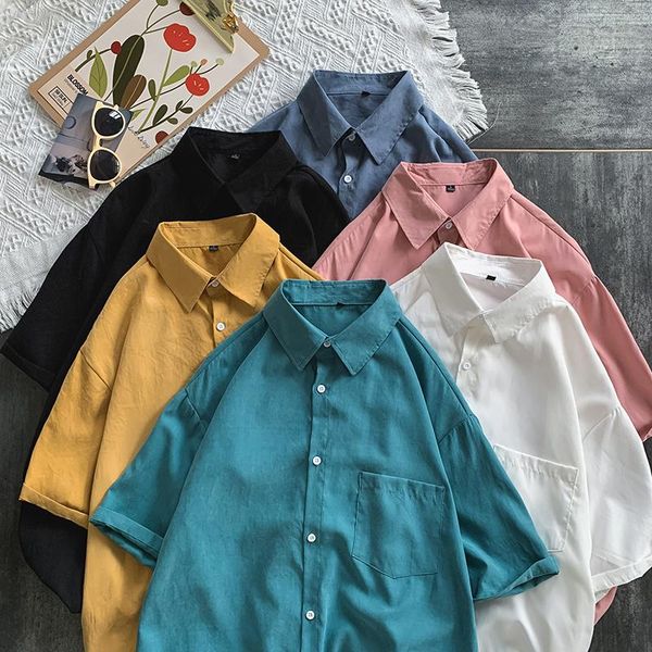 spring brand men's shirt business slim fit short sleeve casual shirts solid quick-dry breathable male clothing vacation, White;black
spring brand men's shirt business slim fit short sleeve casual shirts solid quick-dry breathable male clothing vacation, White;black