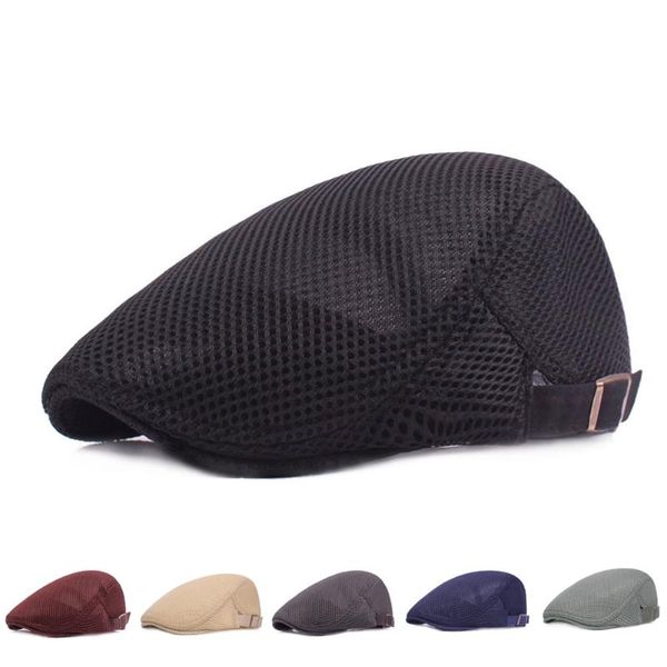 berets men women 1pc solid color mesh sboy style adjustable caps spring summer breathable casual beret hat flat cap, Blue;gray
berets men women 1pc solid color mesh sboy style adjustable caps spring summer breathable casual beret hat flat cap, Blue;gray