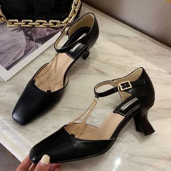 sandals shoes fashion summer metal women ladies square heel slides lady outside woman high heels dress, Black
sandals shoes fashion summer metal women ladies square heel slides lady outside woman high heels dress, Black