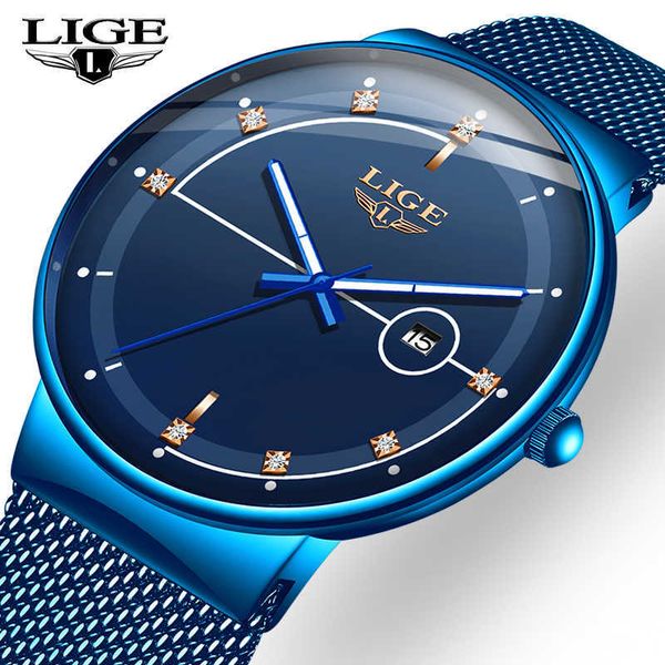 fashion men watches lige luxury ultra-thin blue sport quartz watch for men mesh steel date waterproof clock reloj hombre+box 210527, Slivery;brown
fashion men watches lige luxury ultra-thin blue sport quartz watch for men mesh steel date waterproof clock reloj hombre+box 210527, Slivery;brown