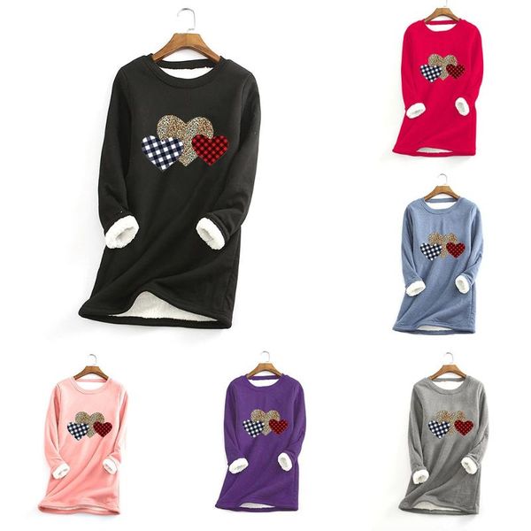 women's hoodies & sweatshirts oversize women winter thick fleece liner loose pullover sweatshirt lady velvet warm casual o-neck blouse, Black
women's hoodies & sweatshirts oversize women winter thick fleece liner loose pullover sweatshirt lady velvet warm casual o-neck blouse, Black