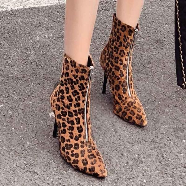 boots autumn winter fashion leopard high heels ankle pumps pointed toe wild female zipper, Black
boots autumn winter fashion leopard high heels ankle pumps pointed toe wild female zipper, Black
