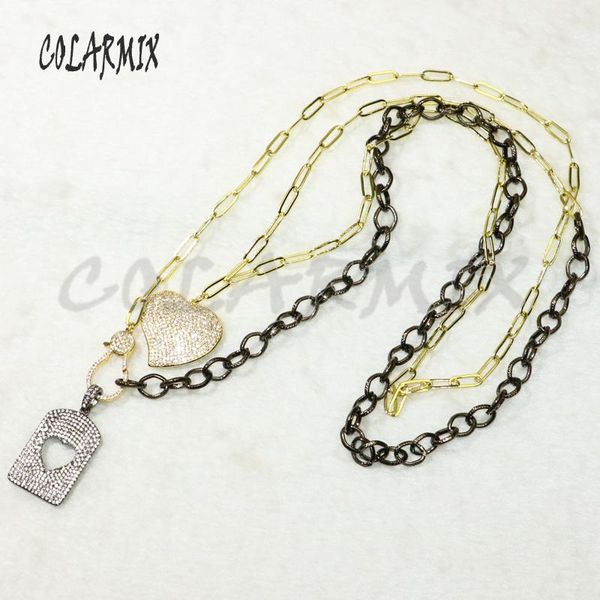 pendant necklaces 3pcs layer necklace zircon accessories geometric heart big link chain for women 50368, Silver
pendant necklaces 3pcs layer necklace zircon accessories geometric heart big link chain for women 50368, Silver