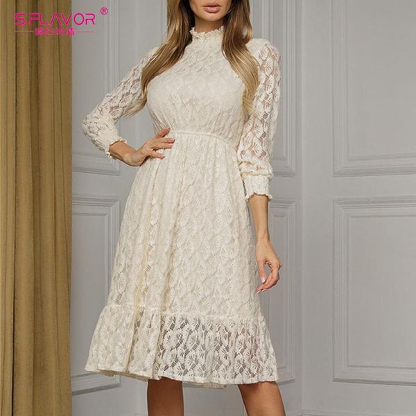 s.flavor women spring elegant lace party dress vintage femme 3/4 sleeve stand collar vestidos casual a line dresses, Black;gray
s.flavor women spring elegant lace party dress vintage femme 3/4 sleeve stand collar vestidos casual a line dresses, Black;gray
