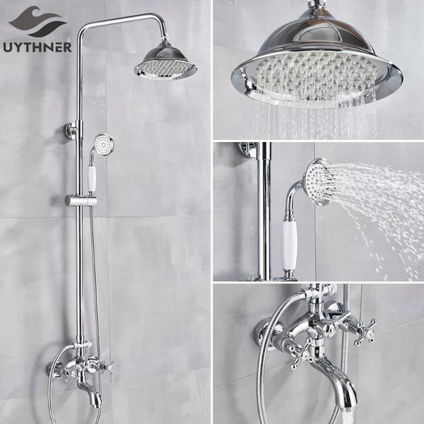 chrome shower faucet bath mixer tap 8" rainfall head set w/ hand bathtub wall mounted bathroom sets
chrome shower faucet bath mixer tap 8" rainfall head set w/ hand bathtub wall mounted bathroom sets
