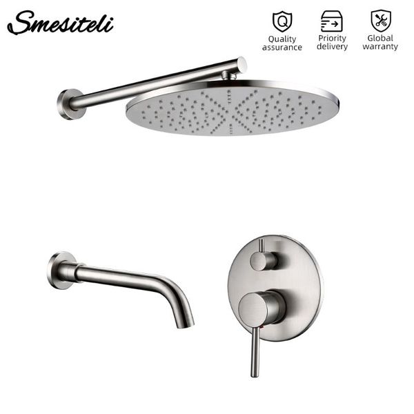 solid brass 2 way brushed nickel shower faucet bathroom 8-12 inch mixer bathtub taps set kit sets
solid brass 2 way brushed nickel shower faucet bathroom 8-12 inch mixer bathtub taps set kit sets