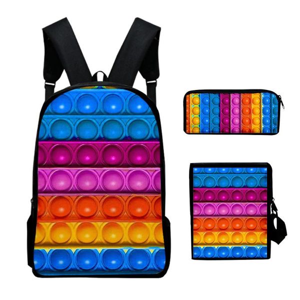 backpack 3pcs/set 3d print rainbow colorful children women oxford men waterproof travel boys girls schoolbag
backpack 3pcs/set 3d print rainbow colorful children women oxford men waterproof travel boys girls schoolbag