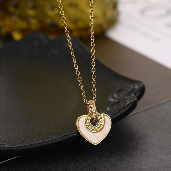 trend love shell pendant necklace for women stainless steel zircon jewelry wedding party and diy craft necklaces, Silver
trend love shell pendant necklace for women stainless steel zircon jewelry wedding party and diy craft necklaces, Silver