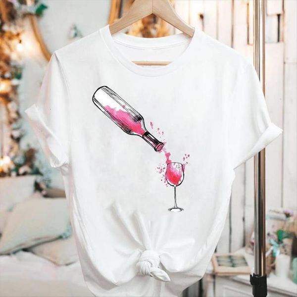 graphic short sleeve wine watercolor women t shirt clothing cartoon summer fashion print female clothes tees, White
graphic short sleeve wine watercolor women t shirt clothing cartoon summer fashion print female clothes tees, White
