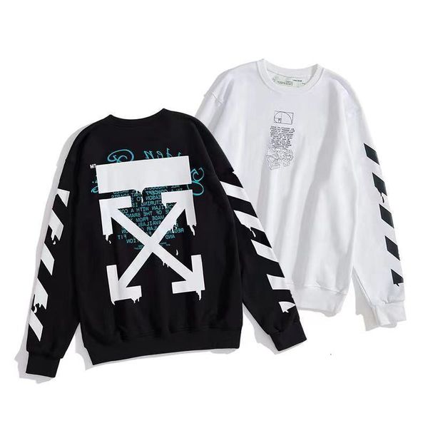 water white chao brand off drop dissolving arrstyle print round neck sweater men's and women's coats, Black
water white chao brand off drop dissolving arrstyle print round neck sweater men's and women's coats, Black
