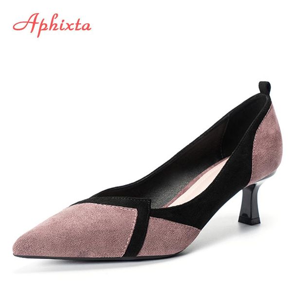dress shoes aphixta 2021 pumps women slip-on wedding party pointed toe 5cm med heels pump chaussures femme big size 43, Black
dress shoes aphixta 2021 pumps women slip-on wedding party pointed toe 5cm med heels pump chaussures femme big size 43, Black