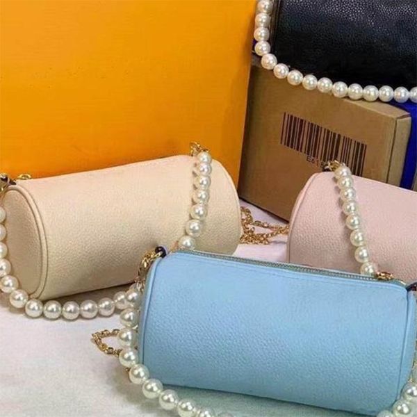 quality pearl chain crossbody bag 2021 mini messenger bags letter printing cylinder package barrel-shaped zipper shoulder handbag
quality pearl chain crossbody bag 2021 mini messenger bags letter printing cylinder package barrel-shaped zipper shoulder handbag