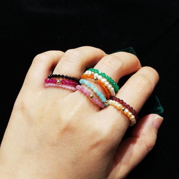 lii handmade real pearl or stone rings 14k gold filled for women jewelry multi color wholesale fashion trendy gift cluster, Golden;silver
lii handmade real pearl or stone rings 14k gold filled for women jewelry multi color wholesale fashion trendy gift cluster, Golden;silver