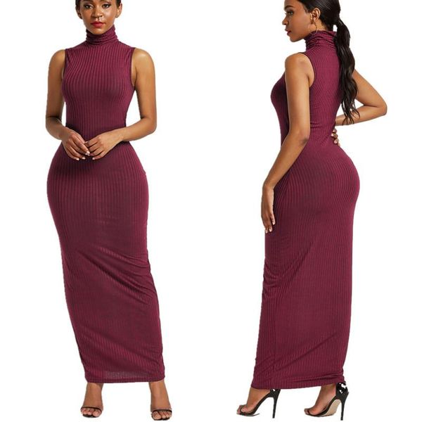 casual dresses plus size kniturtleneck maxi dress women vintage black party sleeveless long fashion ladies vestido, Black;gray
casual dresses plus size kniturtleneck maxi dress women vintage black party sleeveless long fashion ladies vestido, Black;gray