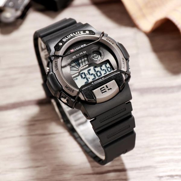 wristwatches panars sports men digital watches multi function luminous waterproof male electronic watch alarm clock sstudents, Slivery;brown
wristwatches panars sports men digital watches multi function luminous waterproof male electronic watch alarm clock sstudents, Slivery;brown