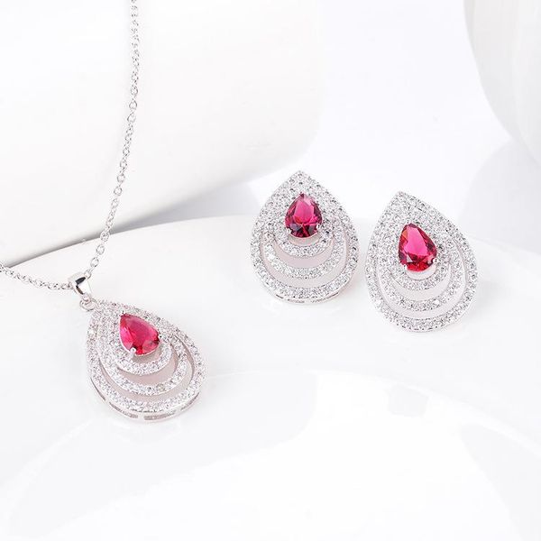 earrings & necklace european and american style small suit water drop female inlaid colorful zircon hollow, Silver
earrings & necklace european and american style small suit water drop female inlaid colorful zircon hollow, Silver