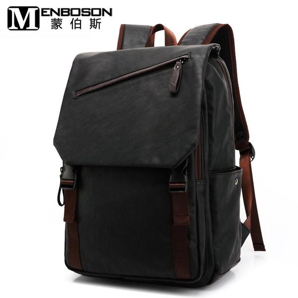 backpack menboson 8107 men's preppy style double layer pu leather college school bag travel
backpack menboson 8107 men's preppy style double layer pu leather college school bag travel