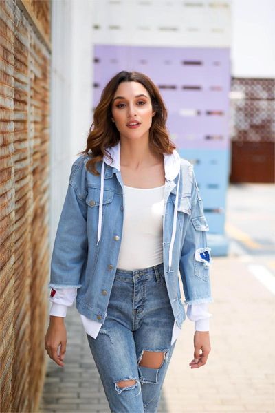 men's hoodies & sweatshirts juice wrld denim jacket girls hoodie fashion jean clothes student coats female hoody loose casual full, Black
men's hoodies & sweatshirts juice wrld denim jacket girls hoodie fashion jean clothes student coats female hoody loose casual full, Black