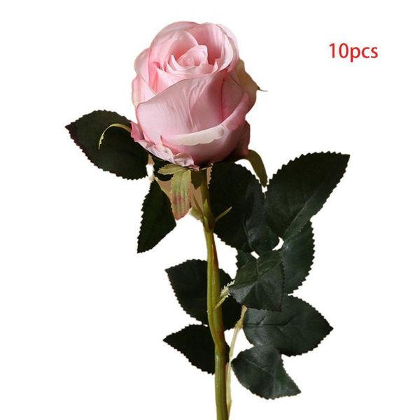 other accessories 10pcs diy silky artificial fake rose flowers single with long stem green leaves, White
other accessories 10pcs diy silky artificial fake rose flowers single with long stem green leaves, White