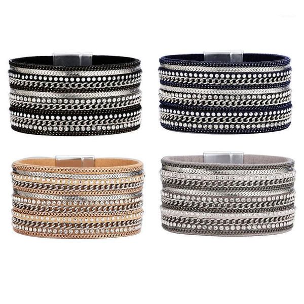 charm bracelets women fashion alloy magnetic buckle leather jewelry bracelet, Golden;silver
charm bracelets women fashion alloy magnetic buckle leather jewelry bracelet, Golden;silver