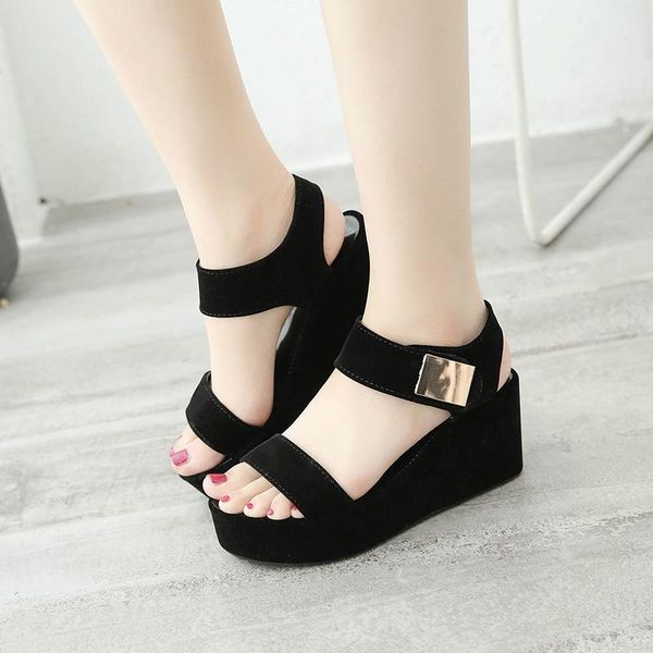 dress shoes 2021 summer sandals female sponge cake with thick bottom wedge women's roman, Black
dress shoes 2021 summer sandals female sponge cake with thick bottom wedge women's roman, Black