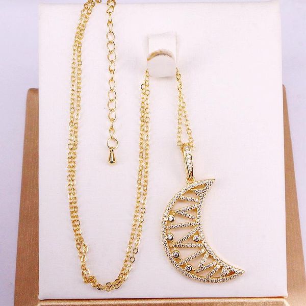pendant necklaces 3pcs, fashion micro pave cz crescent moon crystal jewelry, Silver
pendant necklaces 3pcs, fashion micro pave cz crescent moon crystal jewelry, Silver