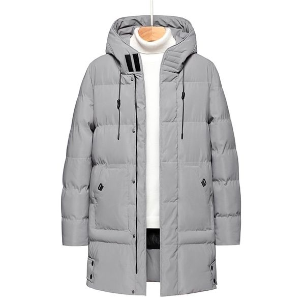 men winter warm thick long solid color parka coat waterproof hooded jacket autumn fashion casual 211214, Black
men winter warm thick long solid color parka coat waterproof hooded jacket autumn fashion casual 211214, Black