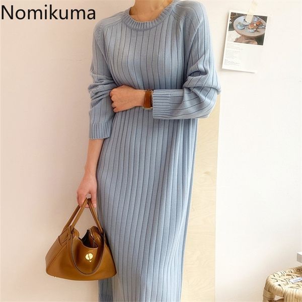 nomikuma sweater dress women solid color o neck long sleeve knitted dresses female autumn winter clothes vestidos mujer 3d275 210514, Black;gray
nomikuma sweater dress women solid color o neck long sleeve knitted dresses female autumn winter clothes vestidos mujer 3d275 210514, Black;gray