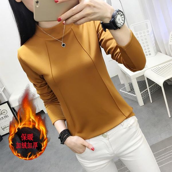 women's t-shirt tuangbiang 2021 winter turtleneck keep warm t shirts woman long sleeve casual tshirt cotton cashmere thick camiseta mu, White
women's t-shirt tuangbiang 2021 winter turtleneck keep warm t shirts woman long sleeve casual tshirt cotton cashmere thick camiseta mu, White