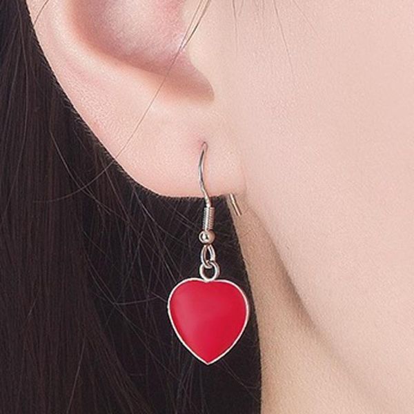 stud south korean style lovely big red heart earrings female charming elegant fine jewelry, Golden;silver
stud south korean style lovely big red heart earrings female charming elegant fine jewelry, Golden;silver